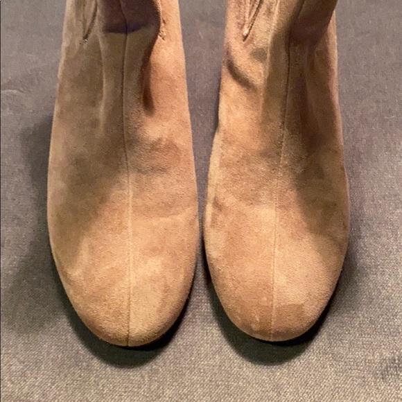 Aerosoles Fifth AVE Mid Calf Boot, Taupe Suede - Picture 5 of 9